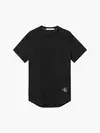 Calvin Klein BADGE TURN UP SLEEVE Erkek Siyah T-Shirt