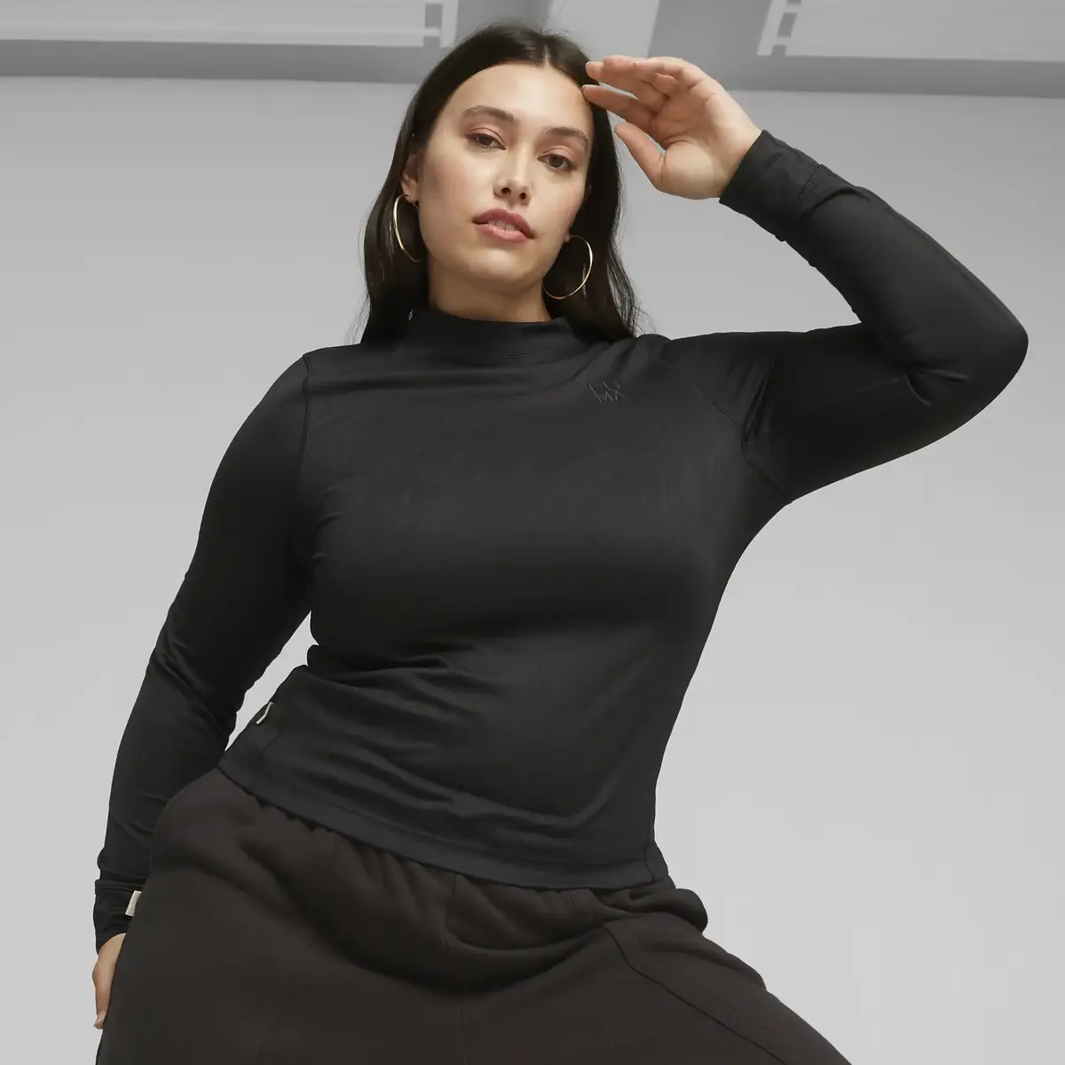 Puma INFUSE Long Sleeve Tight Top Siyah Kadın Üst