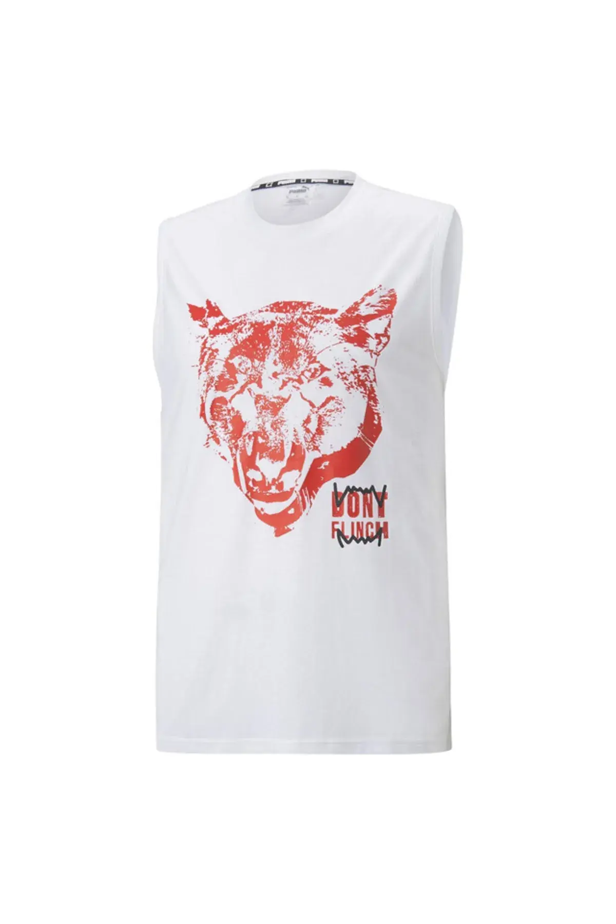 Puma Fast Break Basketbol Kolsuz T-Shirt 2 Beyaz Erkek Basketbol Kolsuz T-Shirt