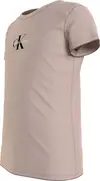 Calvin Klein MICRO MONOGRAM TOP Kadın Kahverengi T-Shirt