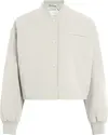 Calvin Klein SHORT BOMBER JACKET, YBI Krem Kadın Ceket