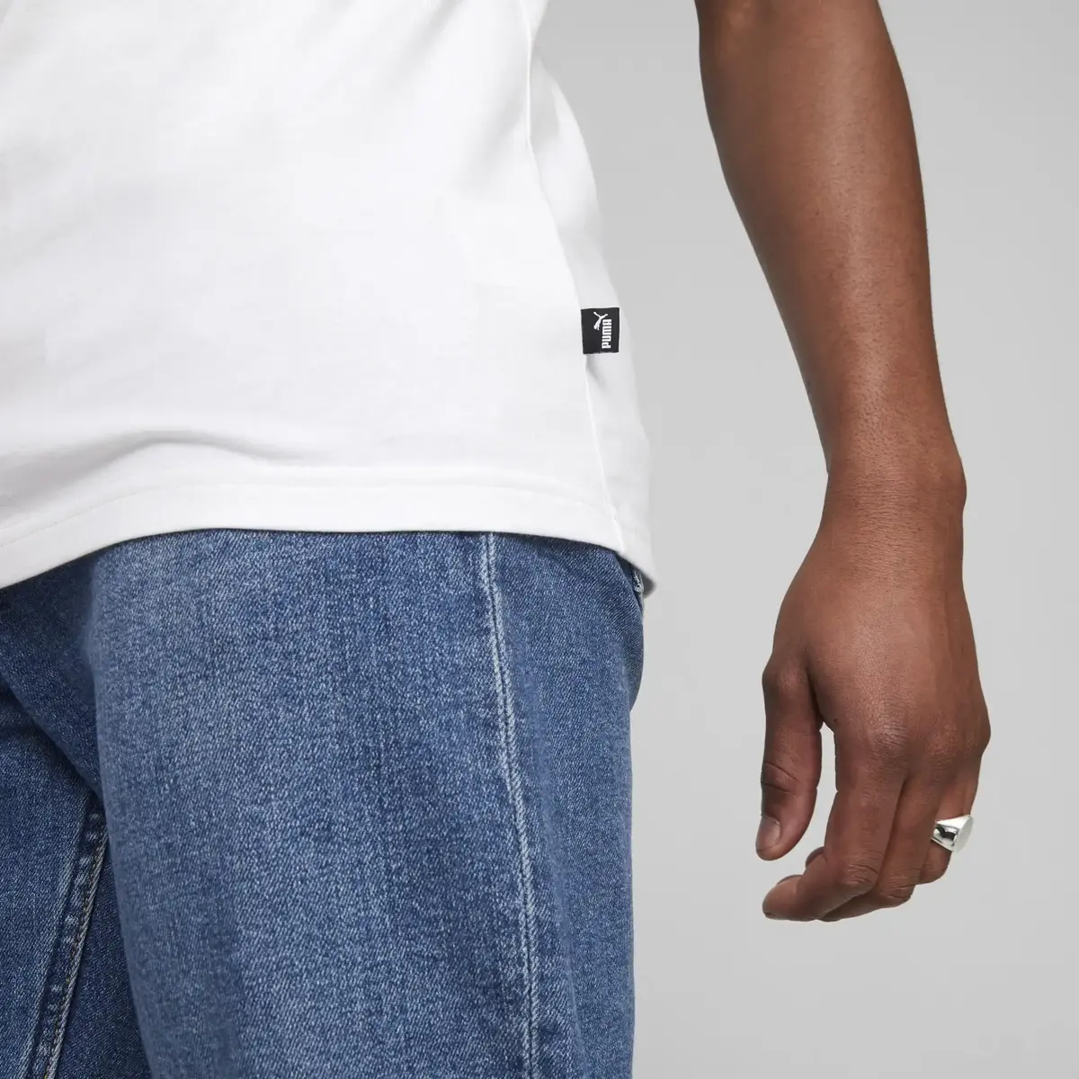 Puma GRAPHICS Icon Tee PUMA White Beyaz Erkek T-Shirt