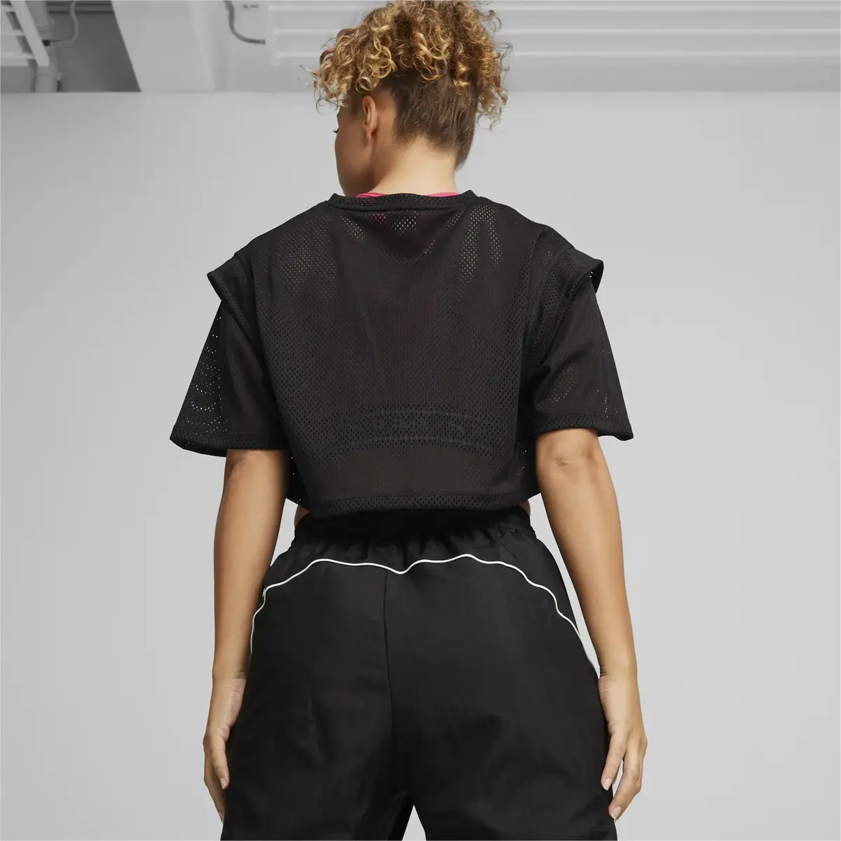 Puma FIT MOVE MESH CROP TEE Siyah Kadın T-Shirt