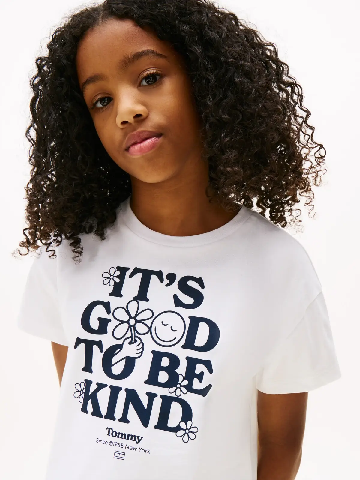 Tommy Hilfiger FUN GRAPHIC TEE SS, YBR Beyaz Kız Çocuk T-Shirt & Polo