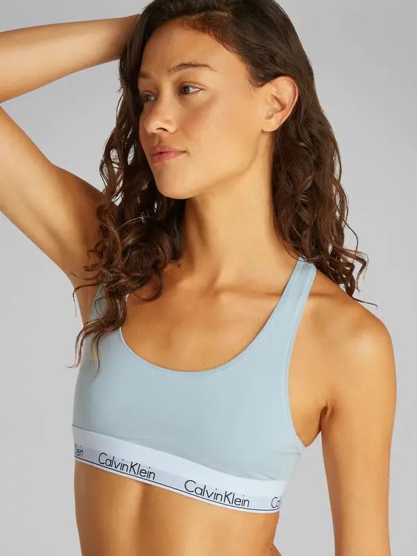 Calvin Klein UNLINED BRALETTE Mavi Kadın Bralet