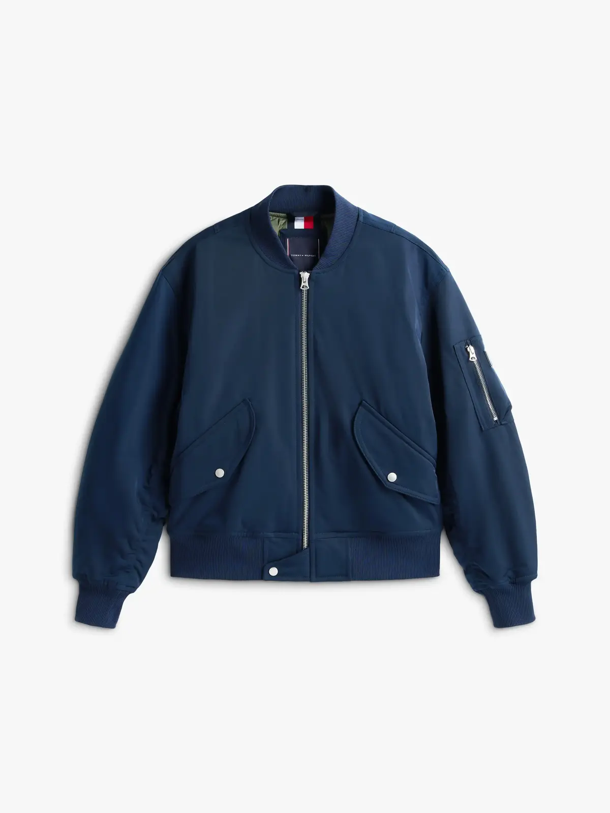 Tommy Hilfiger AUTHENTIC BOMBER Erkek Lacivert Fermuarlı Ceket