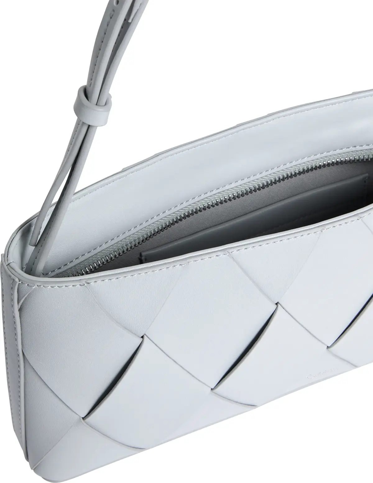 Calvin Klein CK WOVEN ELONGATED S, PDE Gri Kadın Çanta