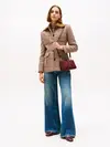 Tommy Hilfiger SMOOTH LEATHER MARYJ, H04 Bordo Kadın Babet