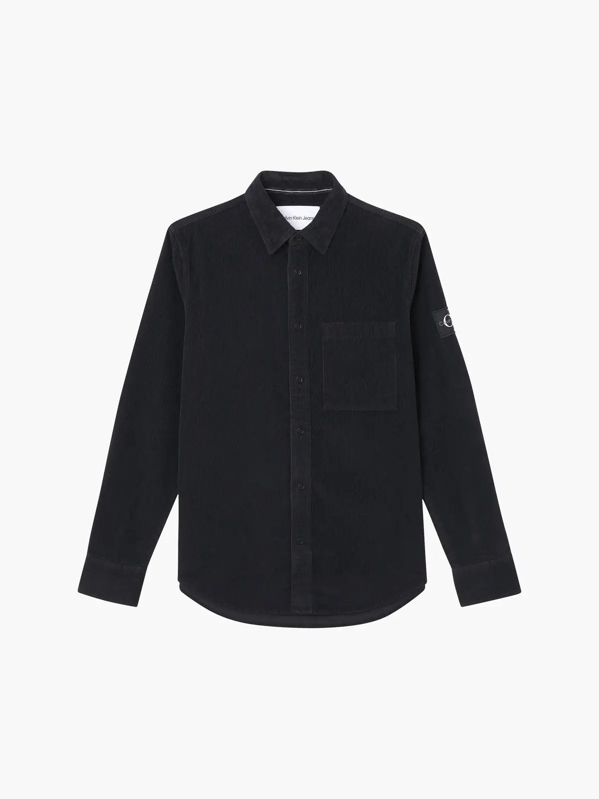 Calvin Klein MONOLOGO BADGE CORDU Erkek Siyah Gömlek