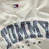 Tommy Hilfiger TJW OVS CRP PREP EXP Kadın Beyaz T-Shirt