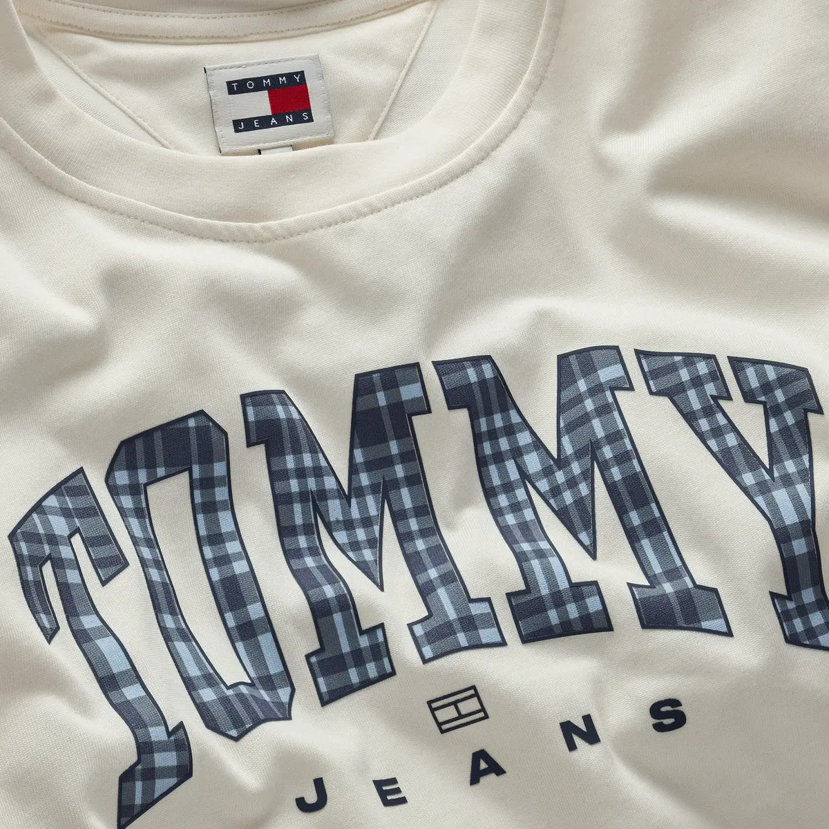 Tommy Hilfiger TJW OVS CRP PREP EXP Kadın Beyaz T-Shirt