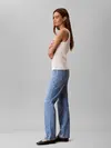 Calvin Klein HIGH RISE STRAIGHT NASSAU Mavi Kadın Jeans