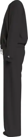 Calvin Klein CKJ LOGO BOXY CN SWE Kadın Siyah Eşofman Takımı
