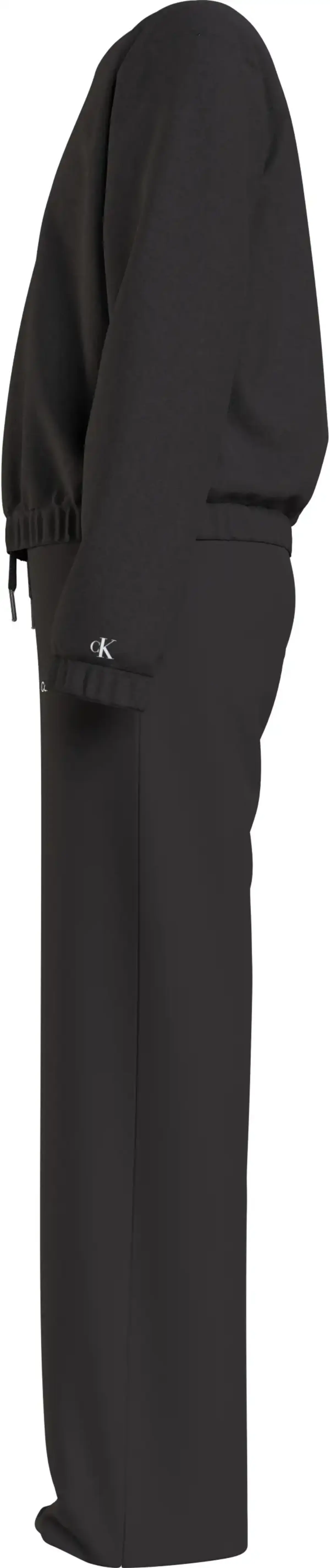 Calvin Klein CKJ LOGO BOXY CN SWE Kadın Siyah Eşofman Takımı