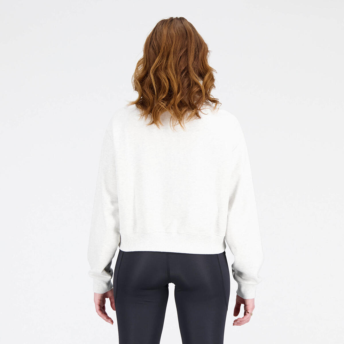 New Balance WNH3374 Kadın Krem Sweatshirt