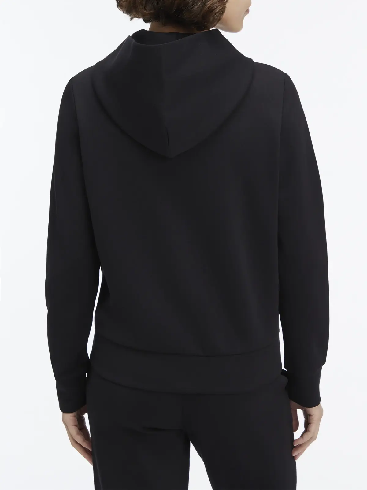 Calvin Klein SATIN CK REGULAR ZI, BEH Siyah Kadın Sweatshirt