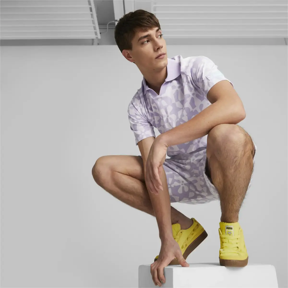 Puma Suede SPONGEBOB Sarı Kadın Günlük Spor Ayakkabı