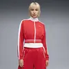 PUMA T7 Pique Cropped Jacket Kırmızı Kadın Sweatshirt