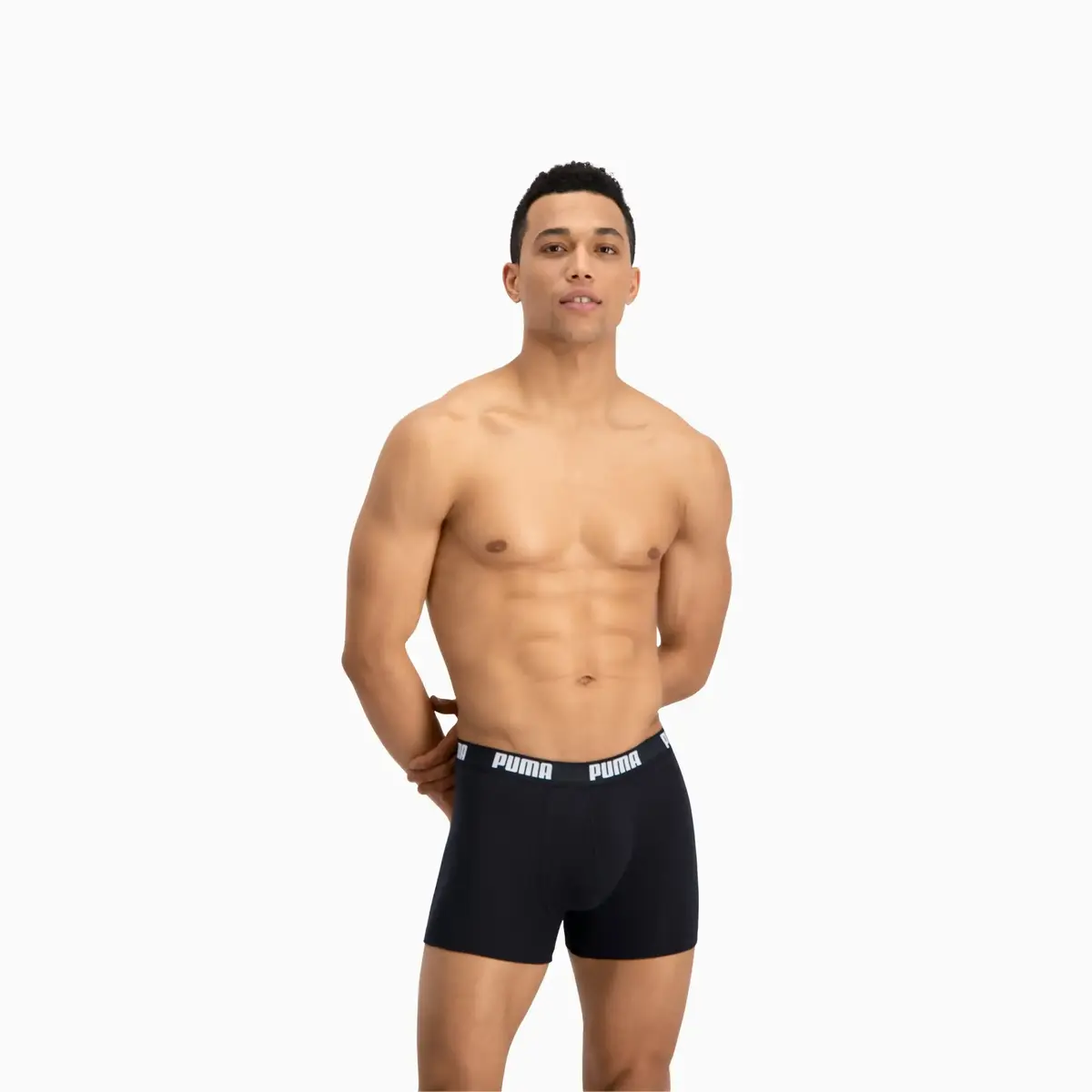 Puma PUMA BASIC BOXER 2P white / black Beyaz/Siyah Erkek 2'li Boxer