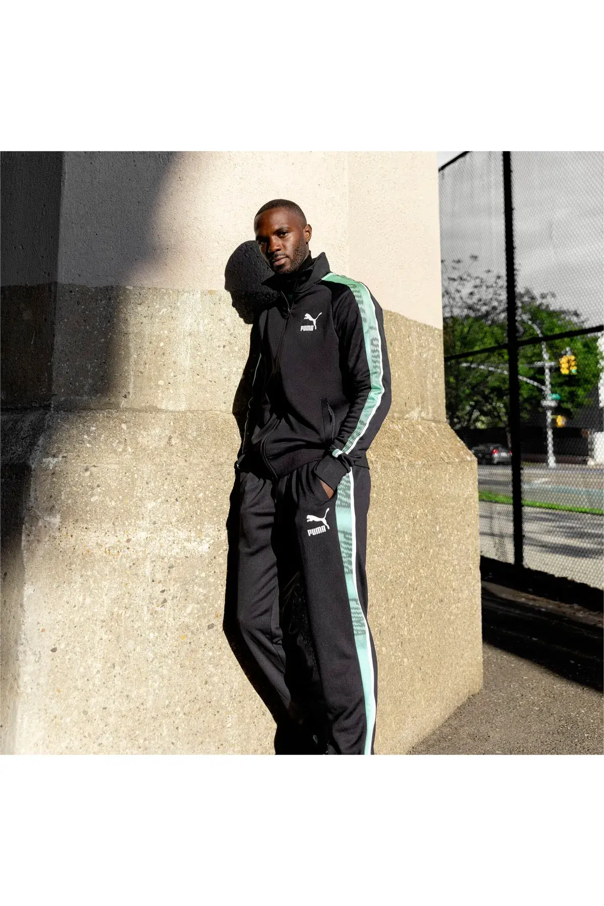 Puma T7 Sport Track Pants Siyah Erkek Eşofman Altı