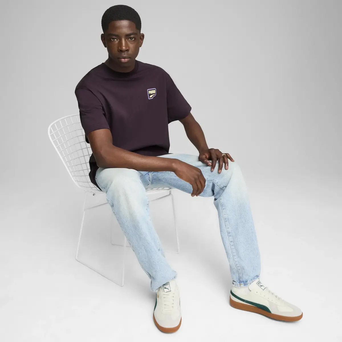 Puma DOWNTOWN Relaxed Graphic Tee Siyah Erkek T-Shirt