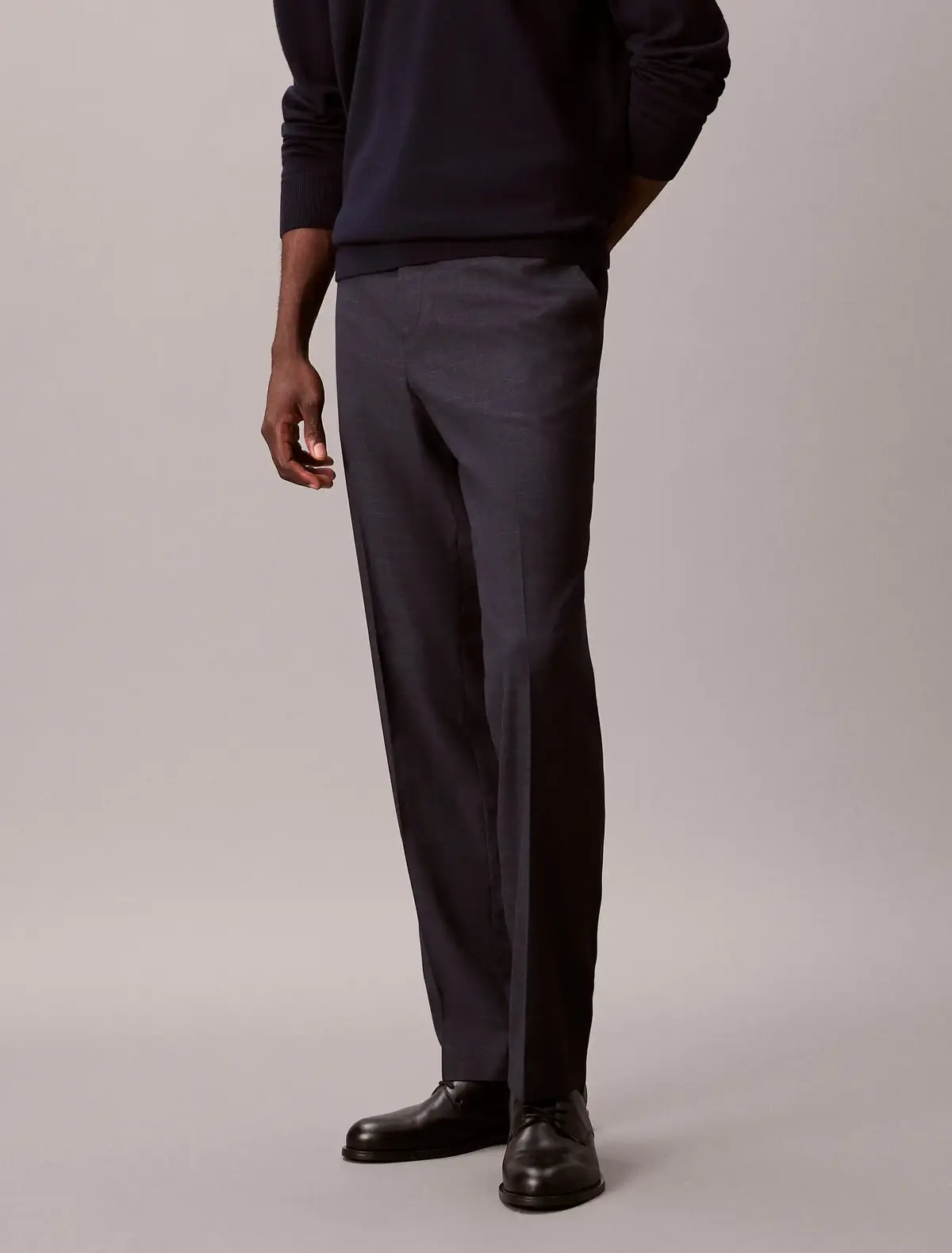 Calvin Klein SLIM VISCOSE BLEND Lacivert Erkek Kumaş Pantolon