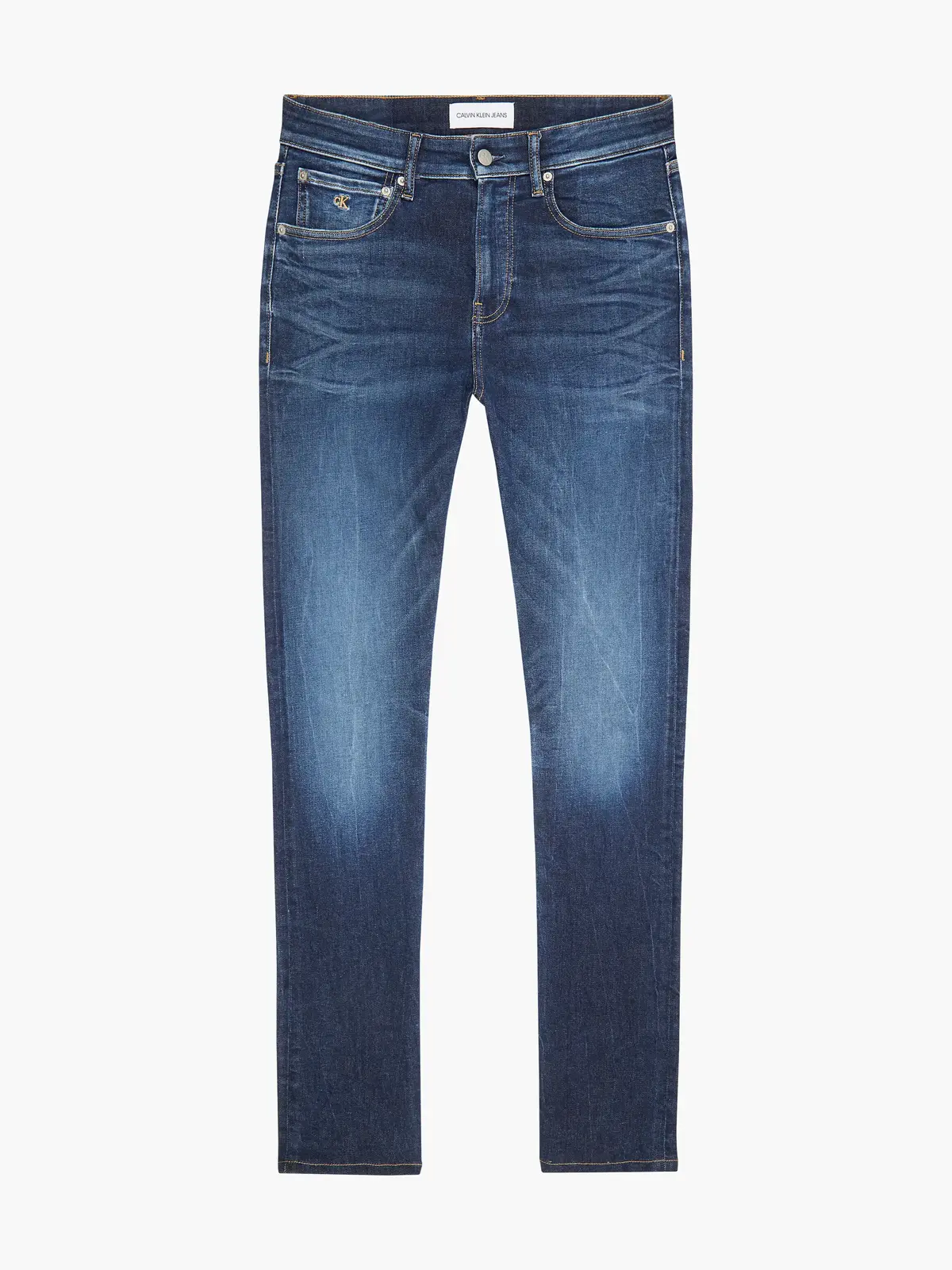 Calvin Klein SKINNY Erkek mavi Kot Pantolon