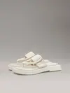 Calvin Klein SQ LOW WEDGE SANDAL, AEO Krem Kadın Terlik