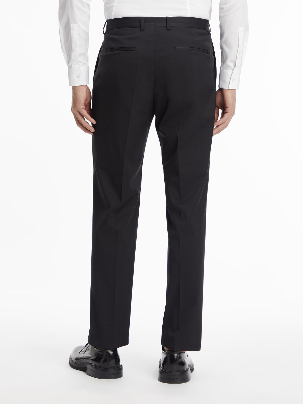 Calvin Klein TRAVEL GABARDINE STR Erkek Siyah Kumaş Pantolon