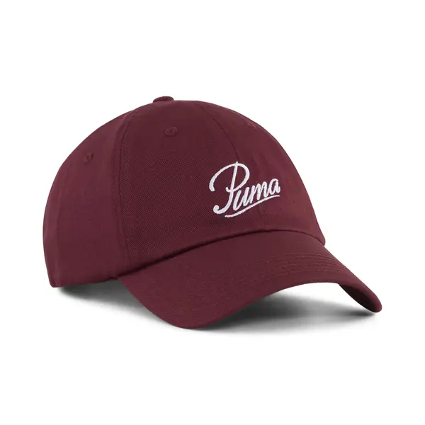 Puma ESS SCRIPT LOGO Dad Cap Bordo Unisex Şapka