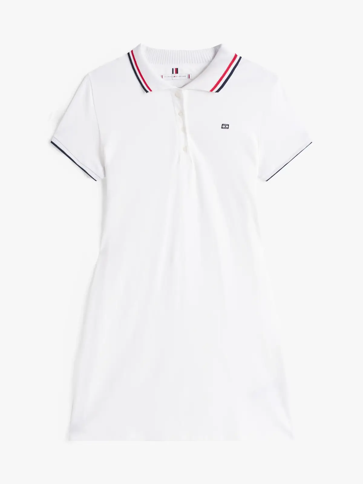Tommy Hilfiger SPORTY FEMININE REG, YCF Beyaz Kadın Elbise-Etek