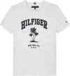 Tommy Hilfiger HILFIGER PALM PRINT, YBR Beyaz Erkek Çocuk T-Shirt & Polo