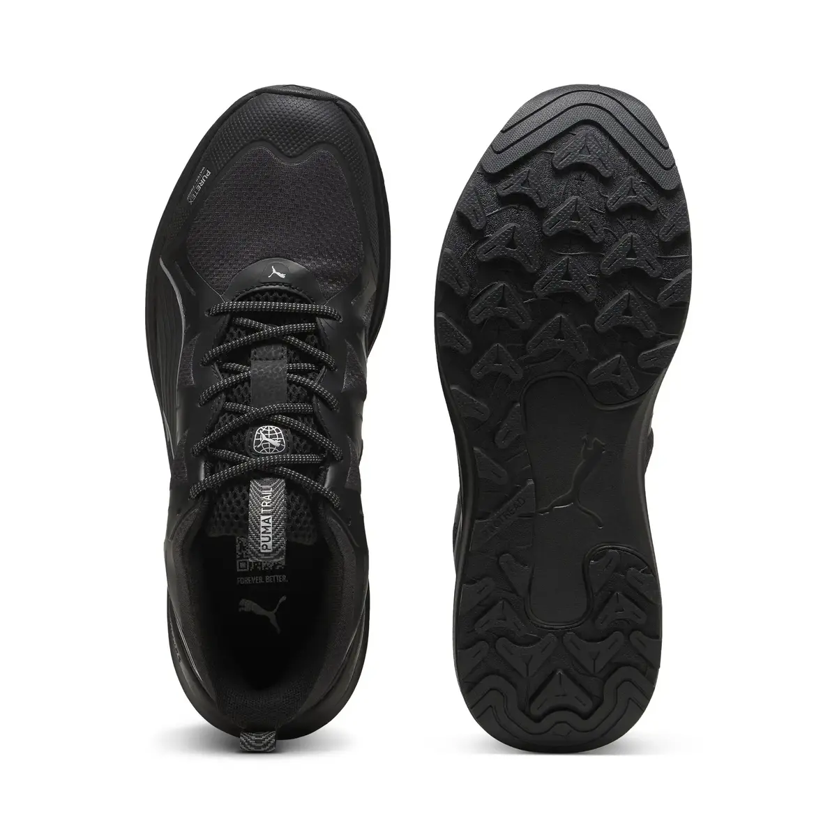 Puma Reflect Lite Trail PTX Siyah Unisex Yürüyüş ve Koşu Ayakkabısı