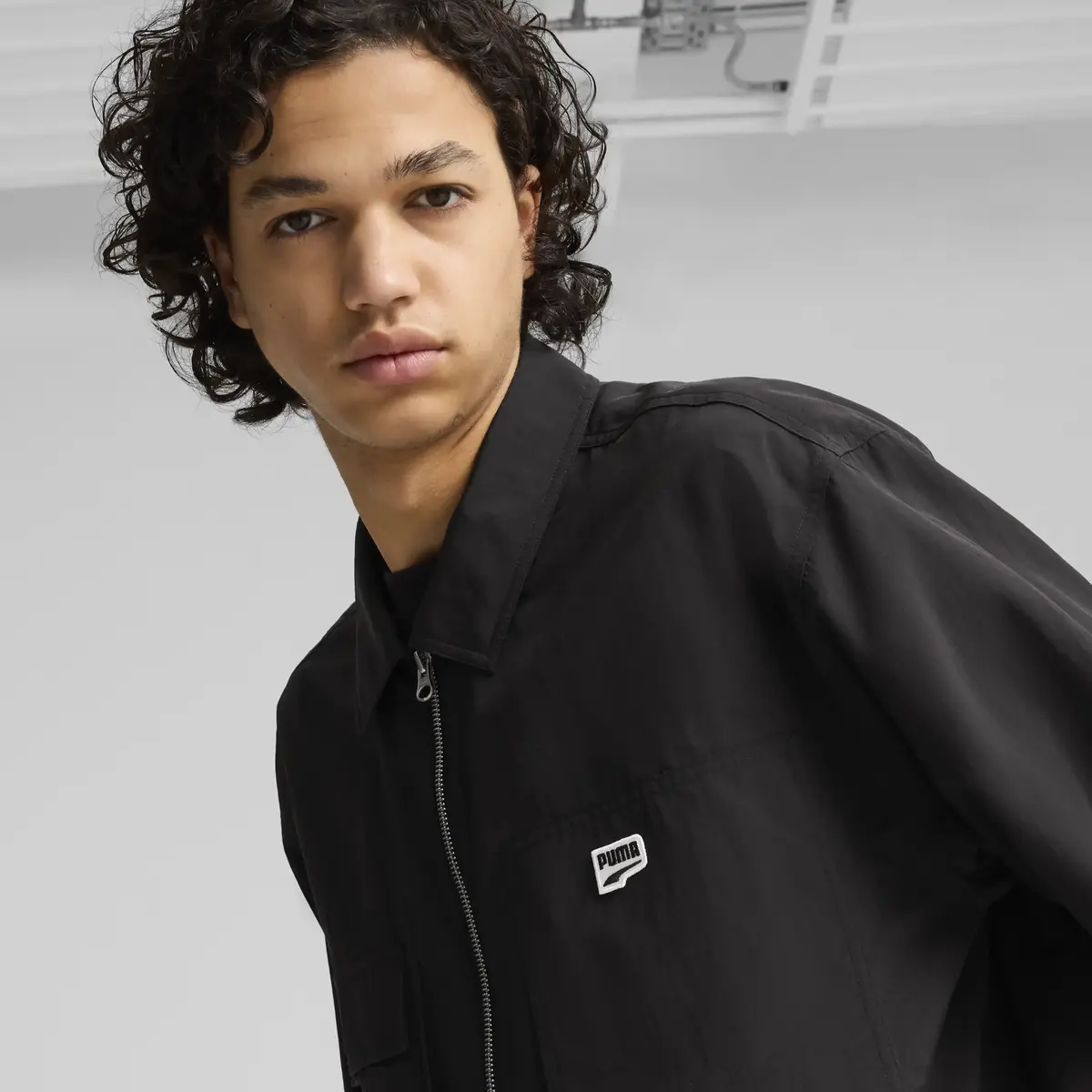 Puma DOWNTOWN Relaxed Shirt Siyah Erkek Ceket