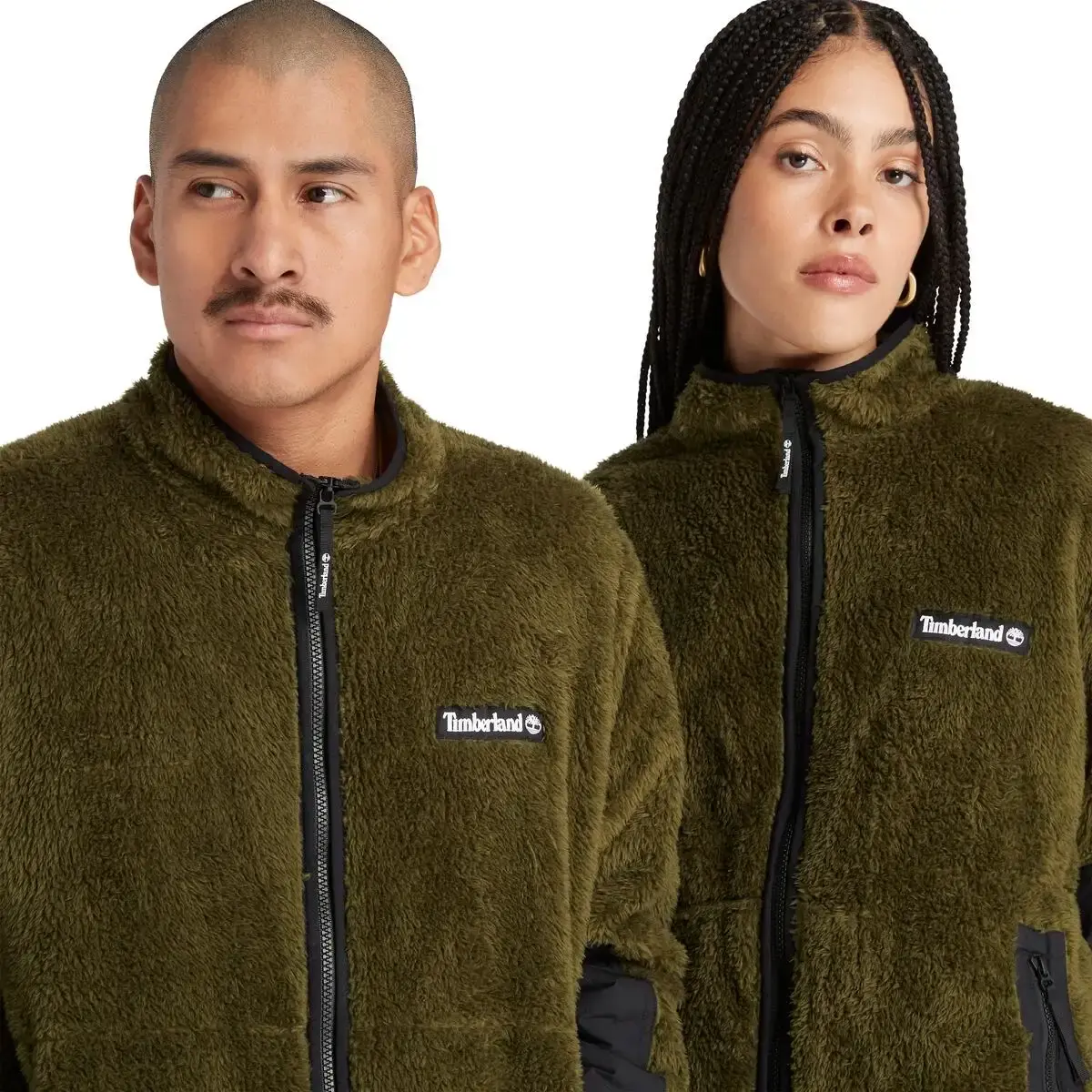 Timberland High Pile Fleece Jacket Yeşil Erkek Fermuarlı Üst