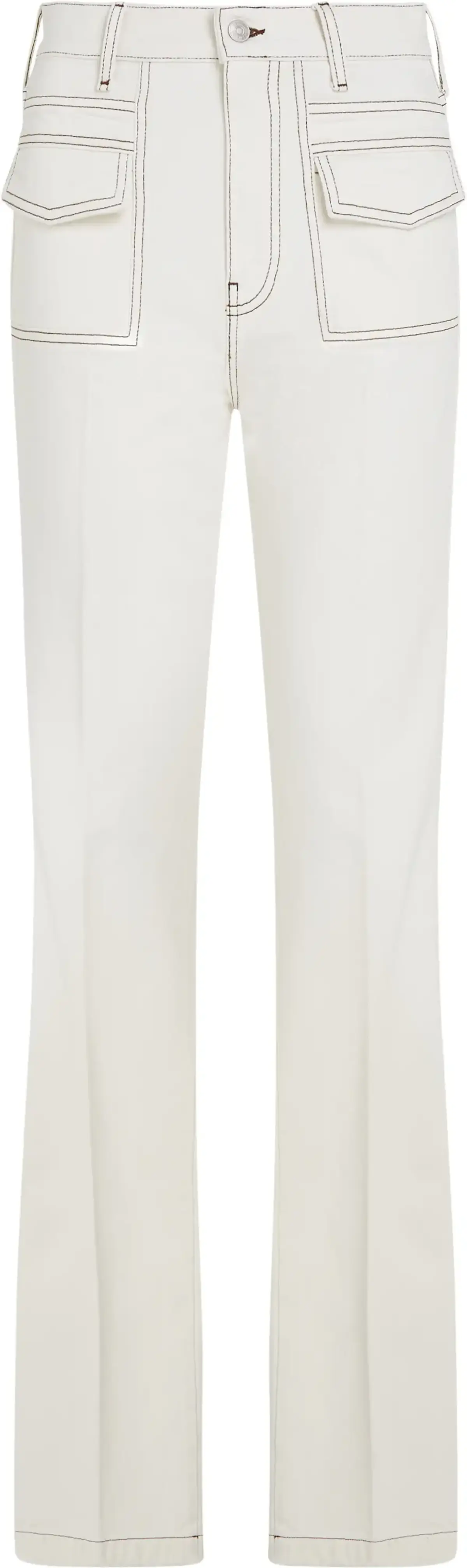 Tommy Hilfiger RELAXED BOOTCUT HW C, YBL Beyaz Kadın Jean Pantolon