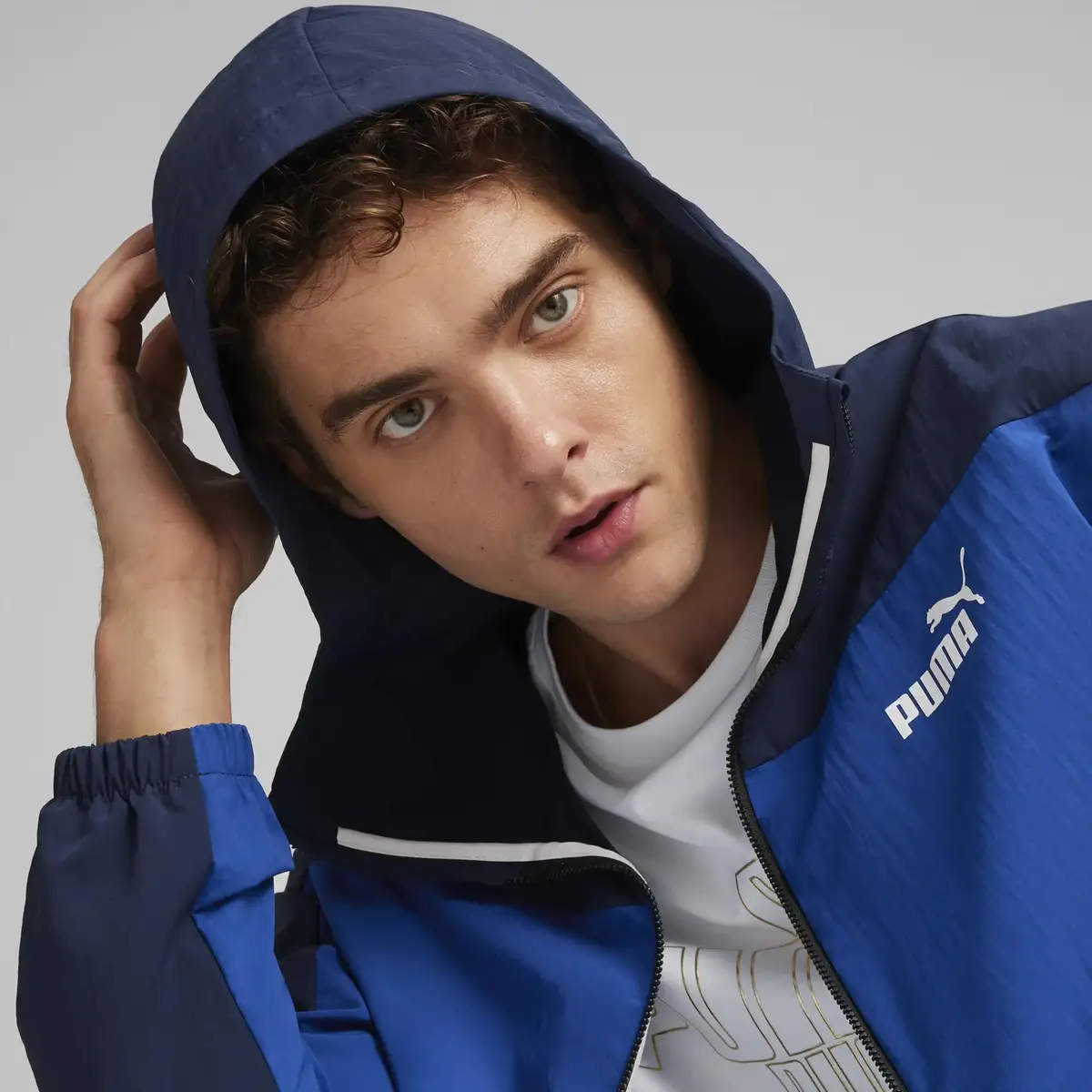 Puma Hooded Windbreaker Lacivert Erkek Rüzgarlık