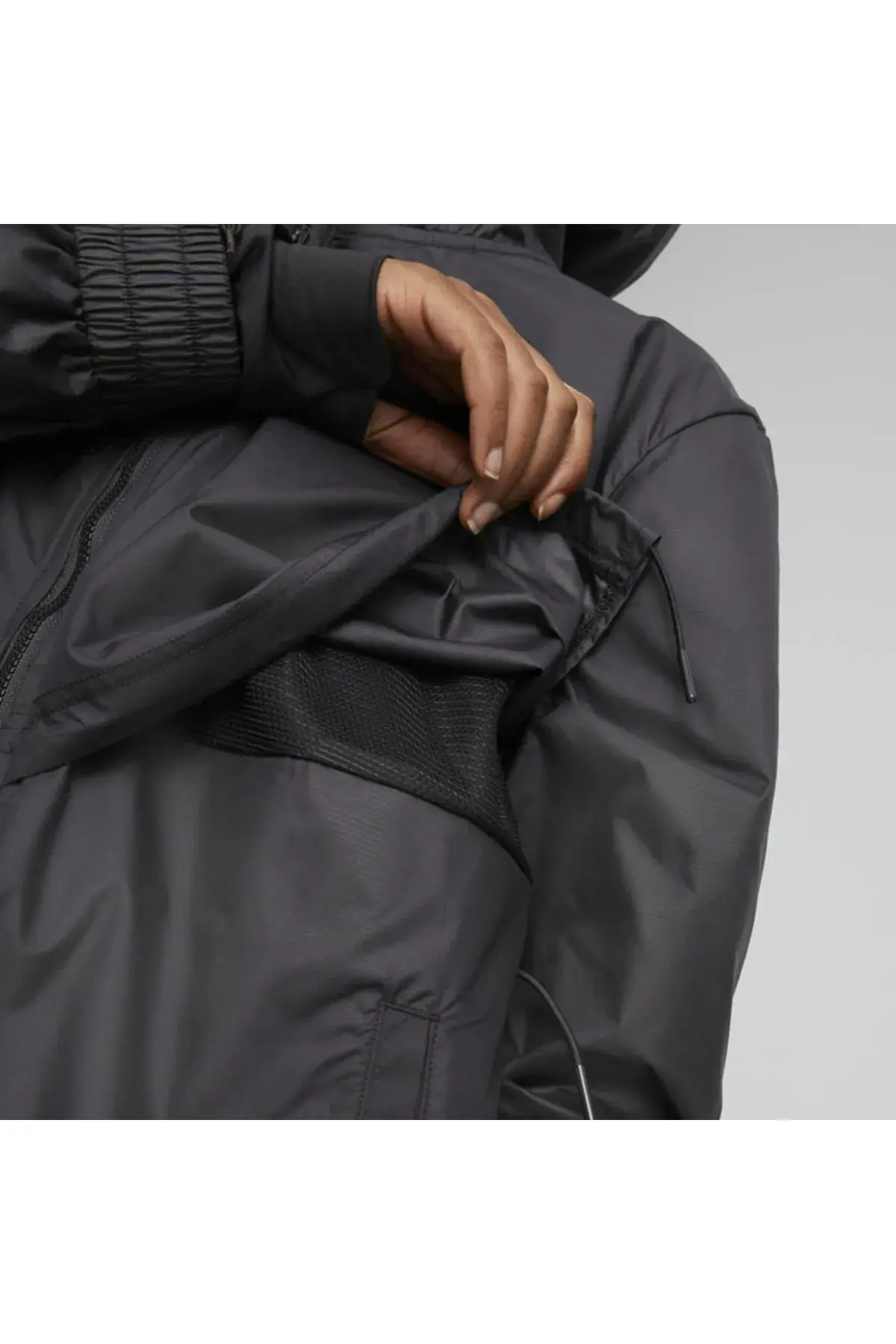 Puma Modest Activewear Fz Rain Jacket Siyah Kadın Track Jacket