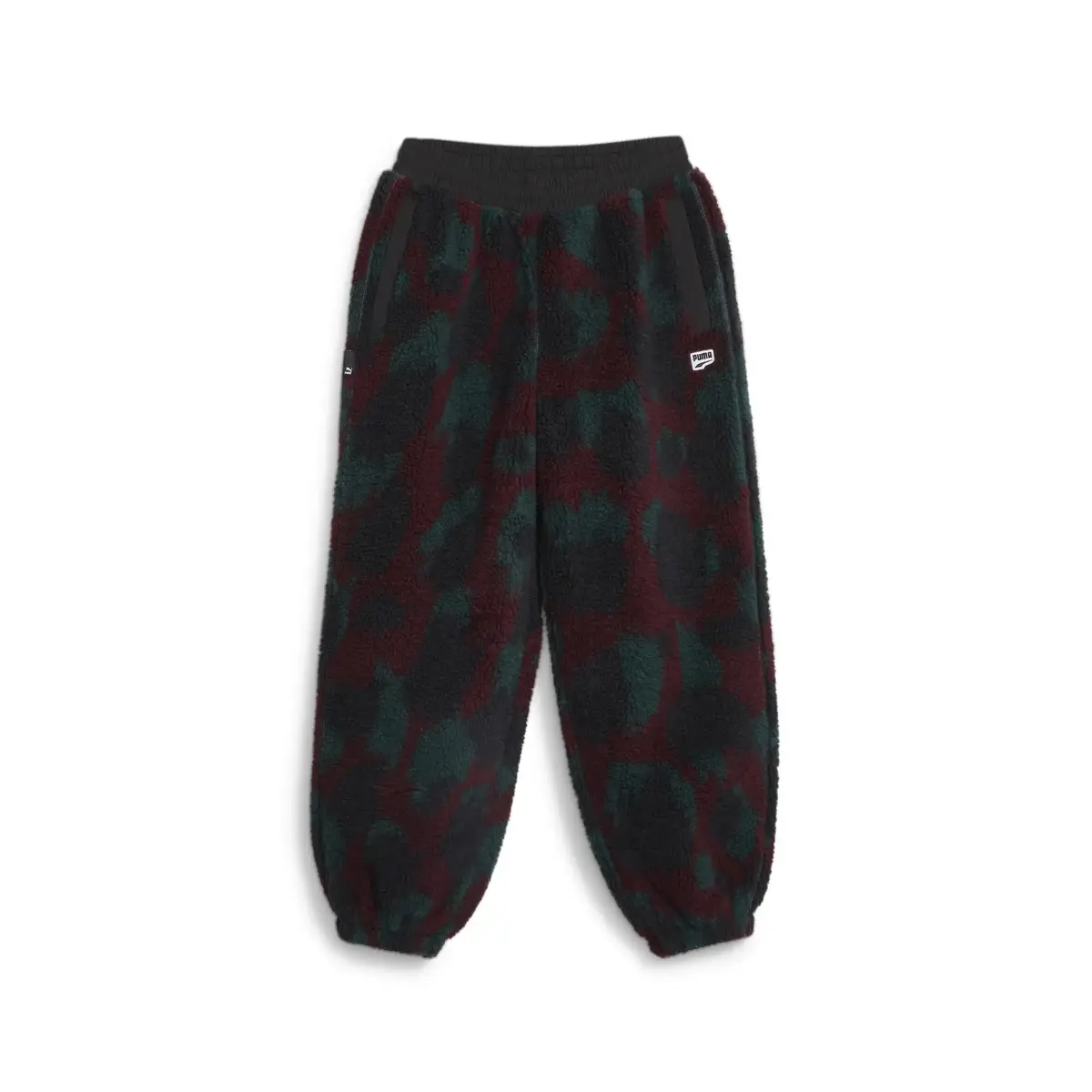 Puma DOWNTOWN AOP Sherpa Pants Siyah Kadın Pantolon
