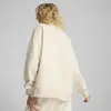 PUMA WARDROBE ESS Oversized Crew Bej Kadın Sweatshirt