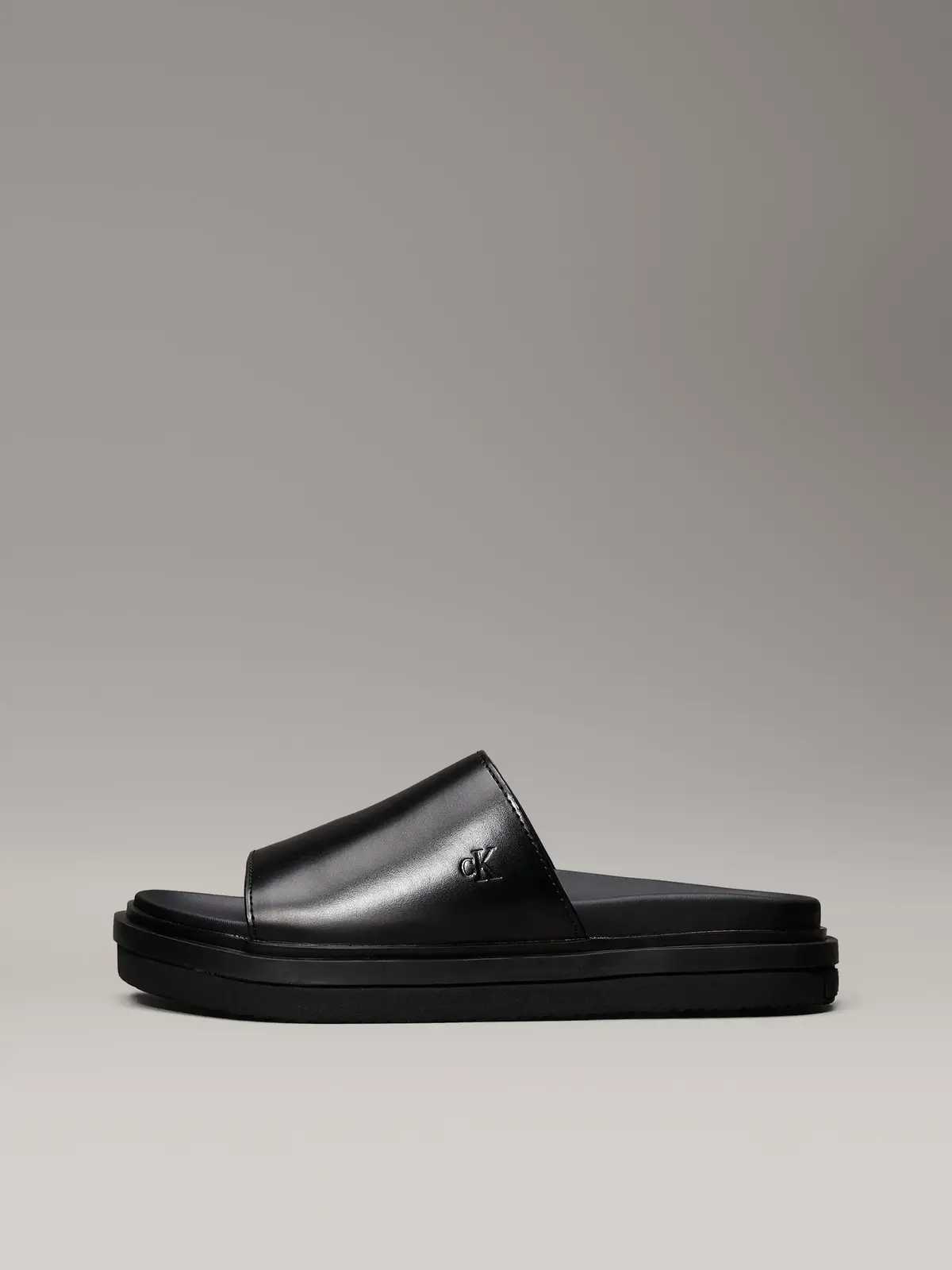 Calvin Klein FLAT MOLDED SANDAL S, 0GJ Siyah Kadın Terlik