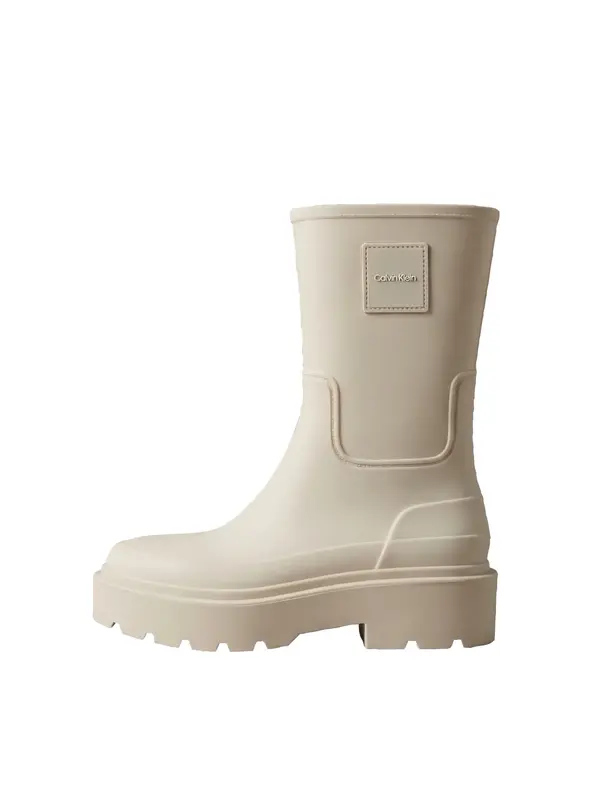 Calvin Klein RAINBOOT RUBBER, ACE Krem Kadın Bot