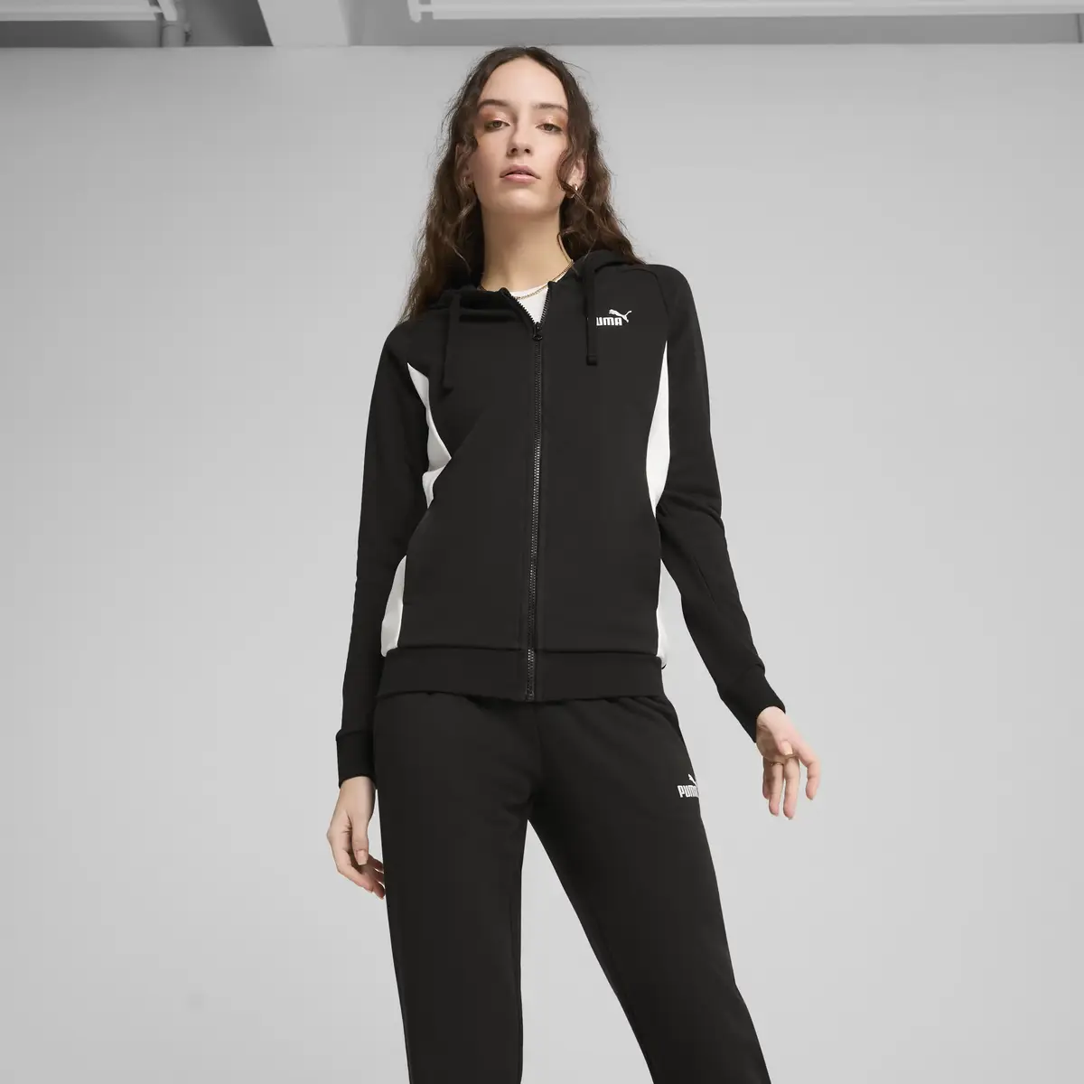 Puma Hooded Sweat Suit Siyah Kadın Eşofman Takımı