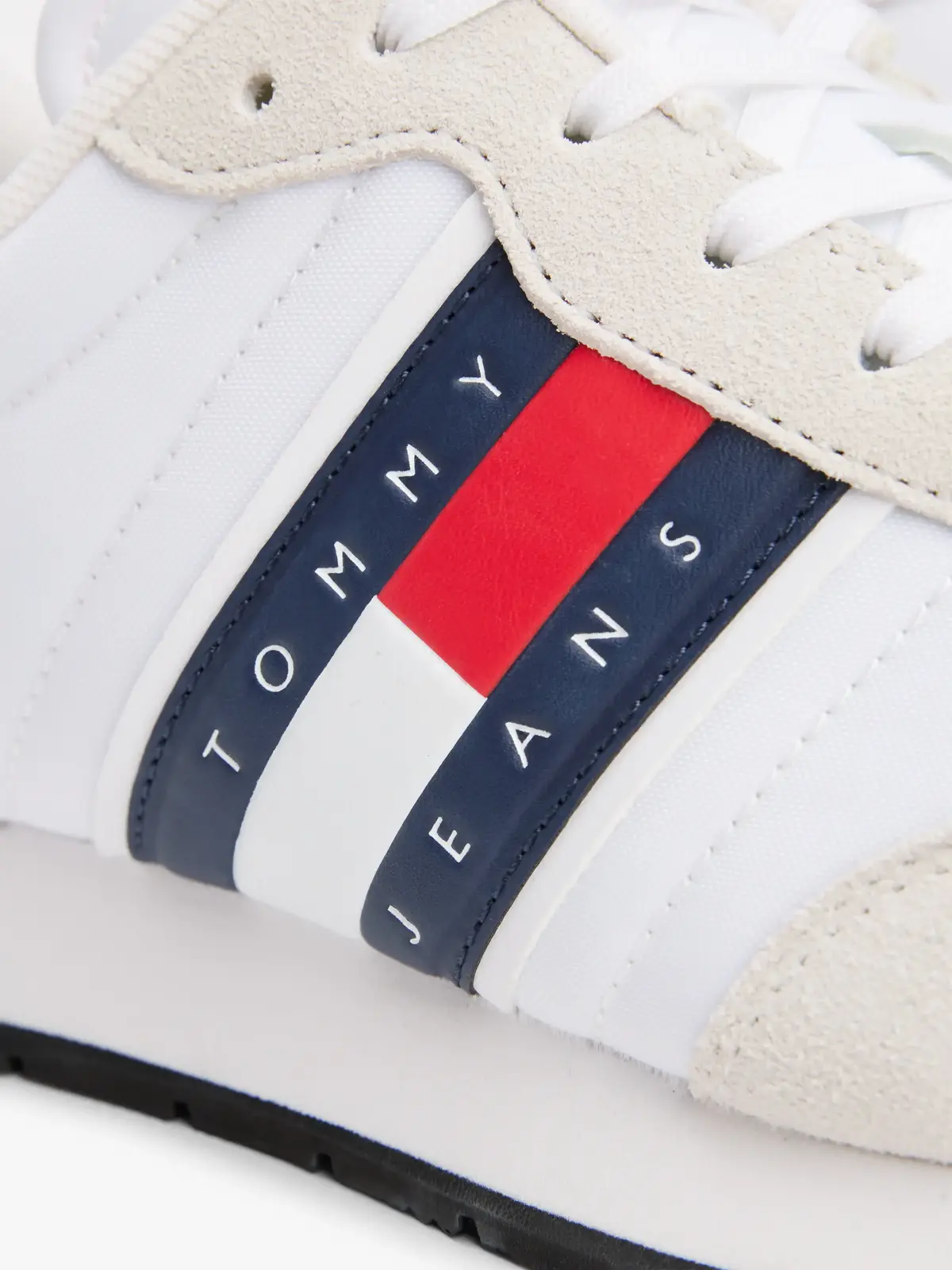 Tommy Hilfiger (NEW) TJM RUNNER CAS, YBR Beyaz Erkek Spor Ayakkabı & Sneaker