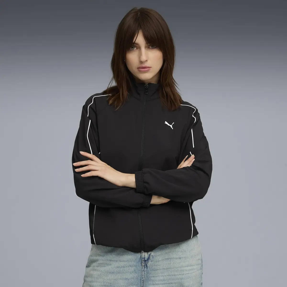 Puma PUMA SPORT Full-Zip Jacket Siyah Kadın Ceket