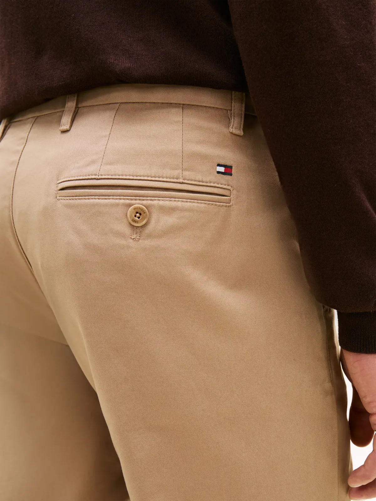 Tommy Hilfiger CHINO DENTON 1985 PI, AFE Bej Erkek Kumaş Pantolon