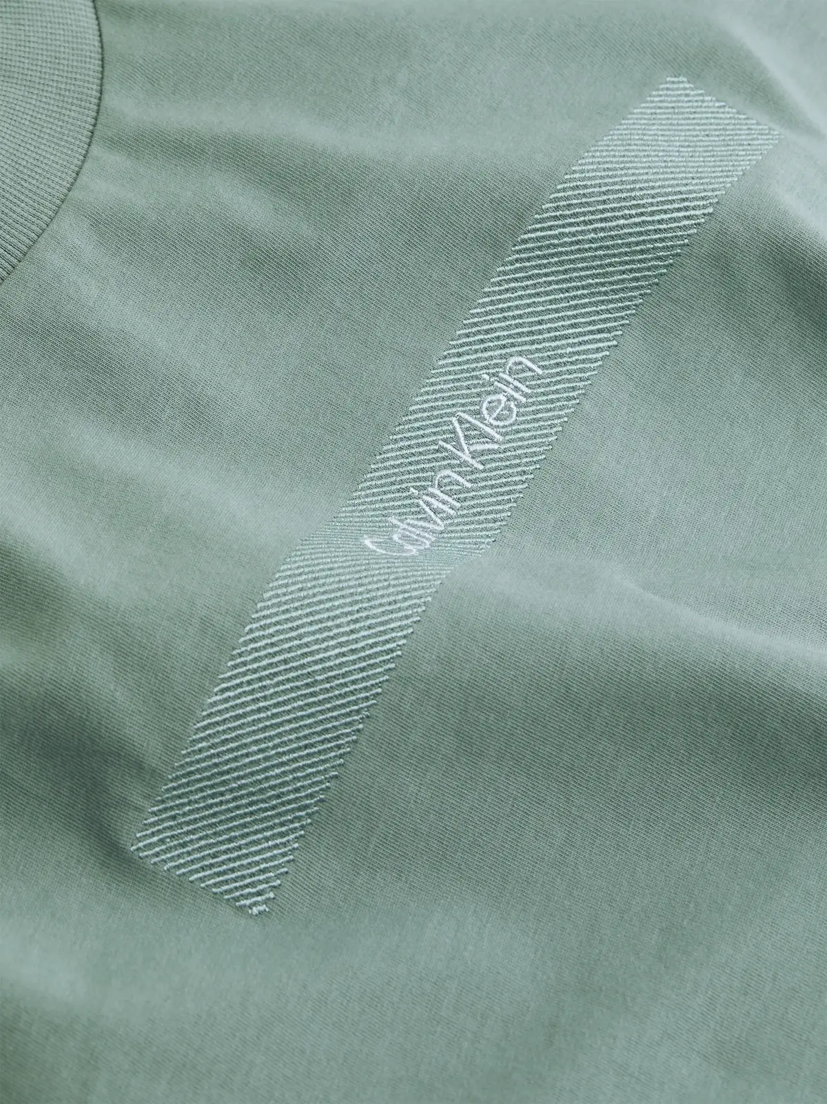 Calvin Klein STRUCTURED EMBROIDER, CFQ Yeşil Erkek T-Shirt & Polo