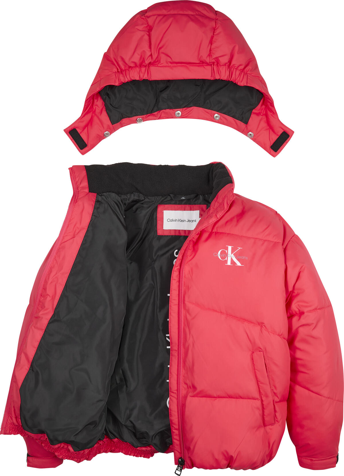 Calvin Klein CK SHORT PUFFER JACK Kadın Pembe Şişme Mont