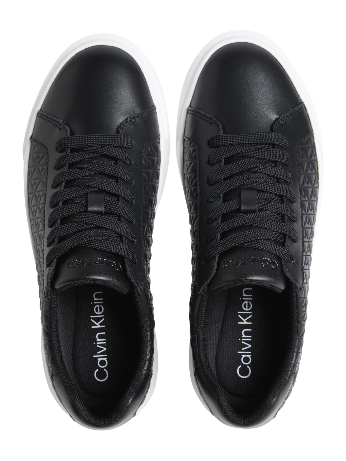 Calvin Klein BASKET LACE UP LTH AOP Siyah Kadın Günlük Spor Ayakkabı Calvin Klein BASKET LACE UP LTH AOP Siyah Kadın Günlük Spor Ayakkabı