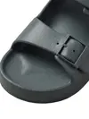 Calvin Klein ERGON EVA DOUBLE BAR Koyu Gri Erkek Terlik